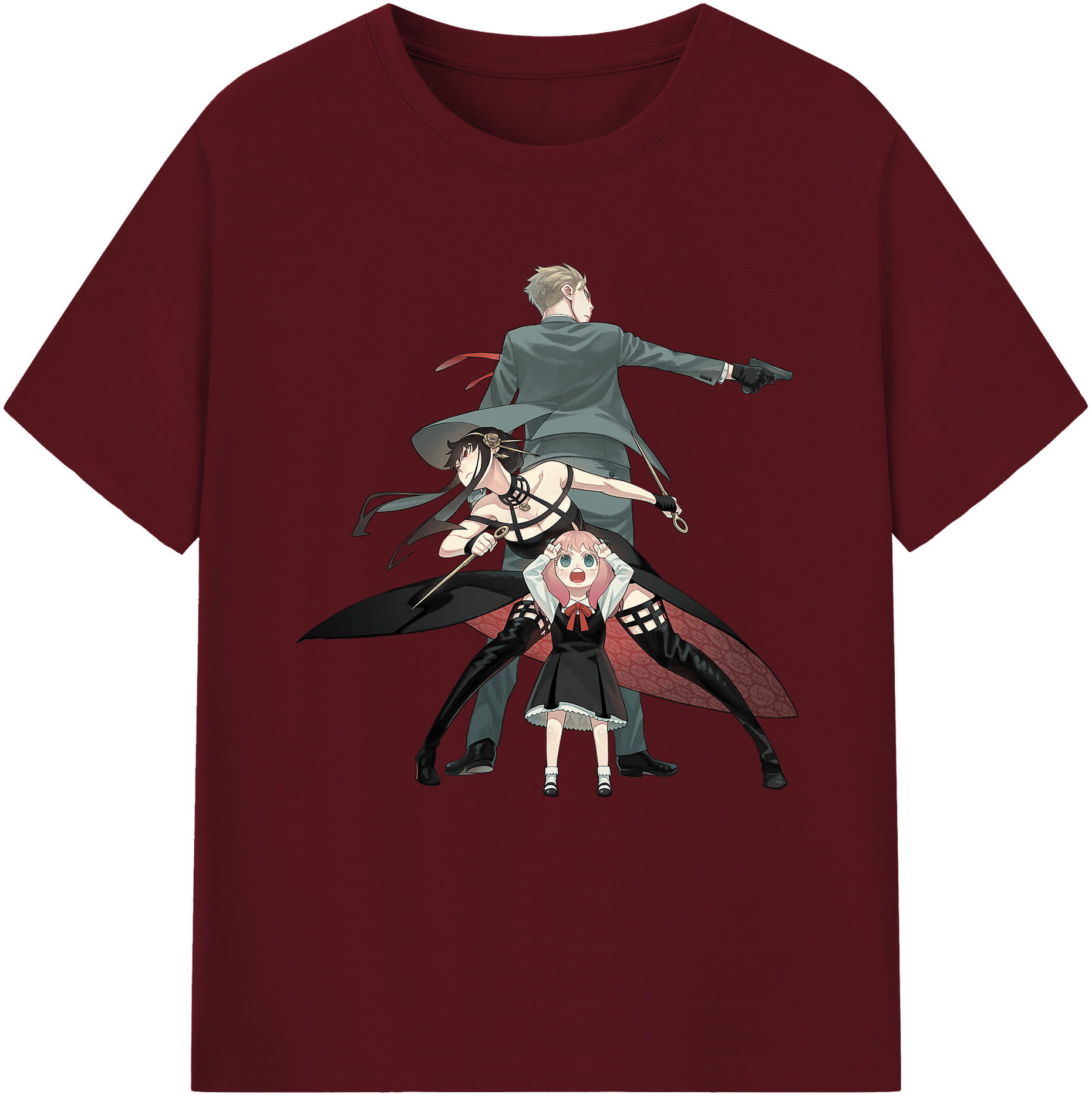 （画像用） SPY×FAMILY间谍家家酒 綿100％半袖Tシャツ（フロントプリント）